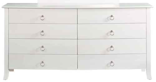 Customizable Solid Wood 8-Drawer Dresser