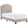 Crown Mark Gaby Twin Upholstered Platform Bed