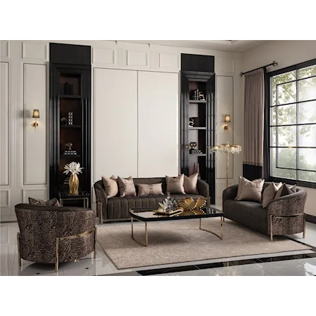 3-Piece Transitional Living Room Set