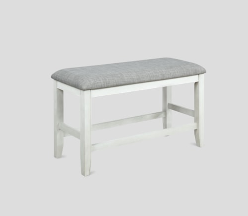 Counter Height Bench with Upholstered Seat