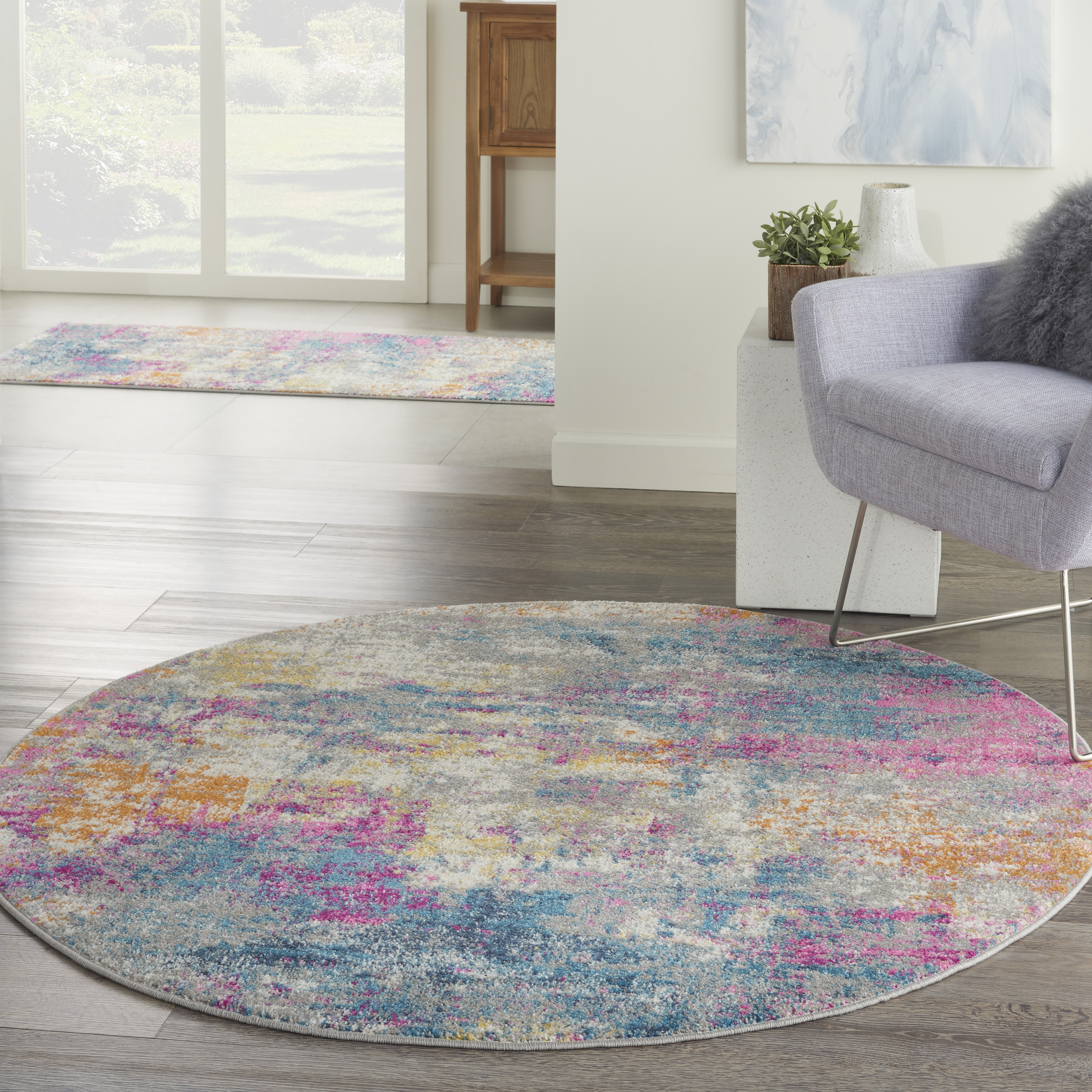 5'3" Round  Rug