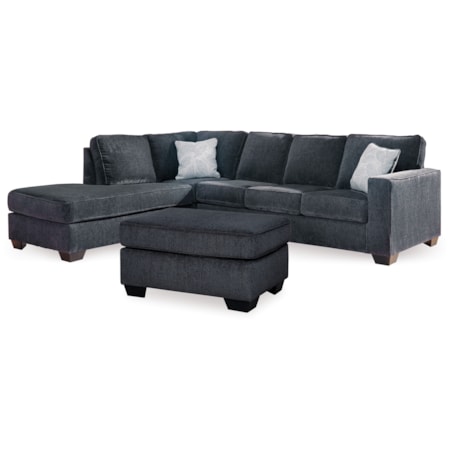 2-Piece Sectional With Chaise And Ottoman