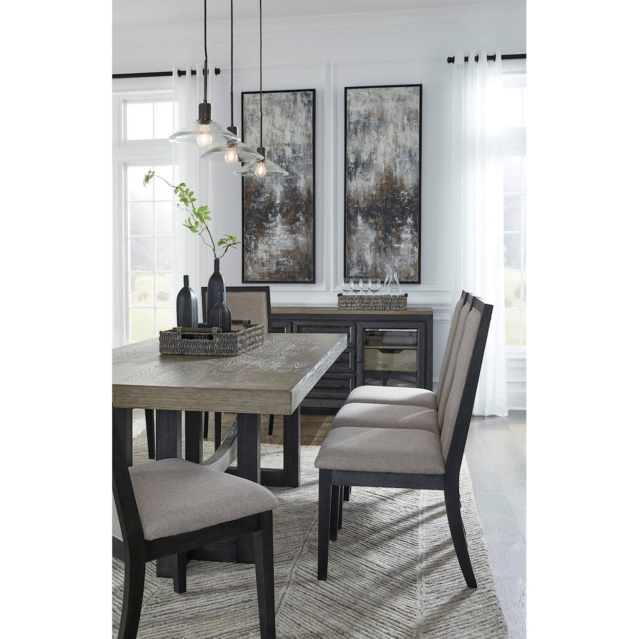 Ashley Furniture Signature Design Foyland 9-Piece Dining Set