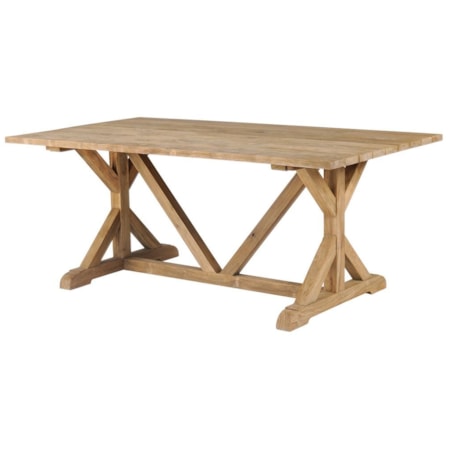 Outdoor Rectangular Farmhouse Dining Table