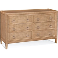 Tropical 6-Drawer Dresser