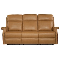 Transitional Zero Gravity Sofa with Nailhead Trim