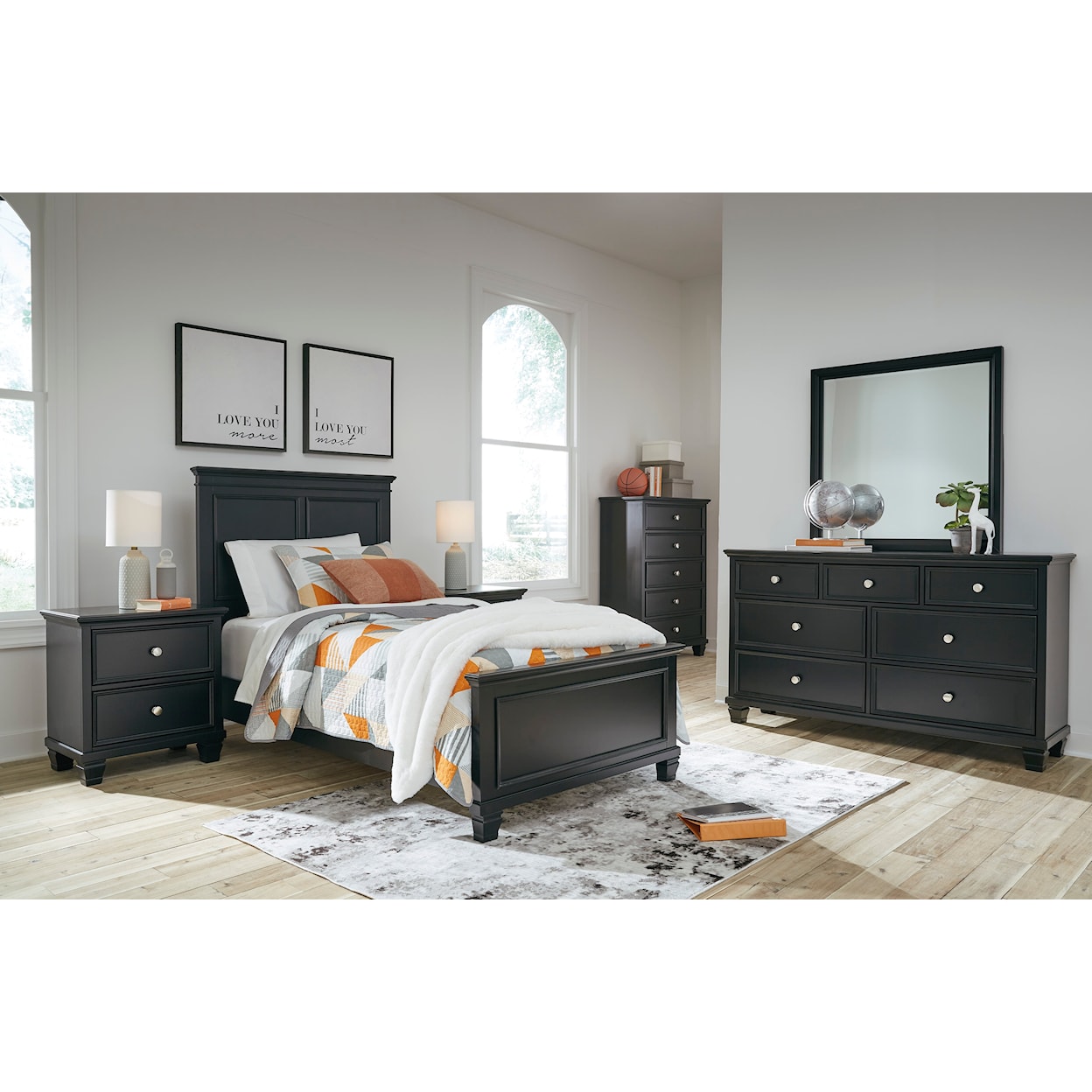 Ashley Furniture Signature Design Lanolee 5-Piece Twin Bedroom Set