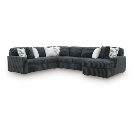 4-Piece Sectional With Chaise