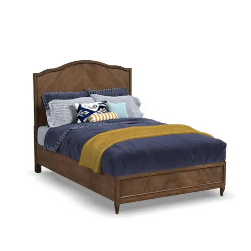 Transitional Arched Queen Bed