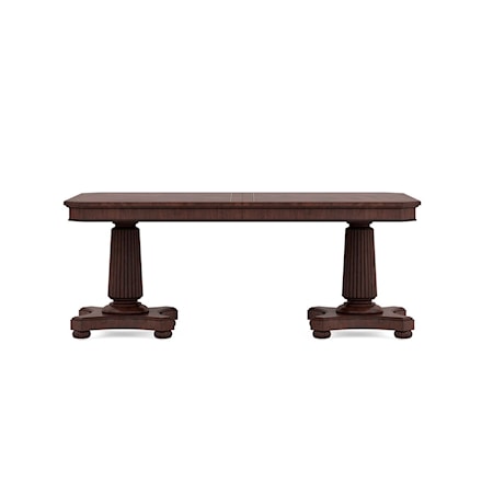 Double Pedestal Dining Table