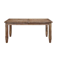 Rustic Dining Table with 16-Inch Table Leaf