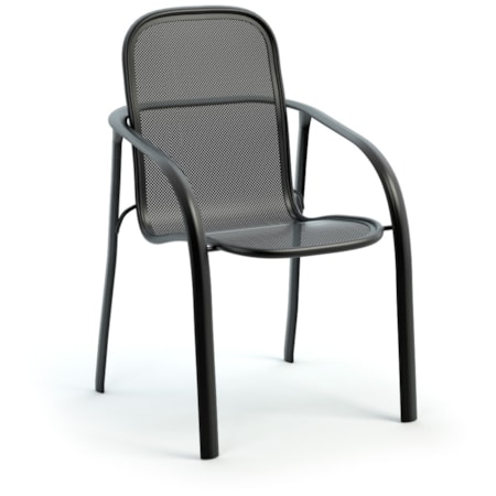 Stacking Modern Low-Back Mesh Dining Chair