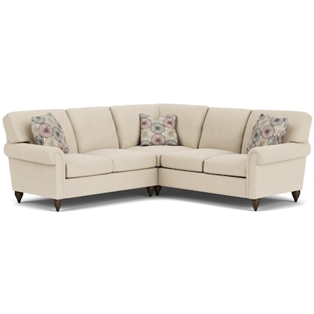 Transitional L-Shaped Sectional Sofa