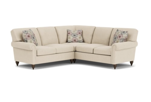 Transitional L-Shaped Sectional Sofa