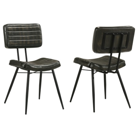 Misty Leather Dining Chair