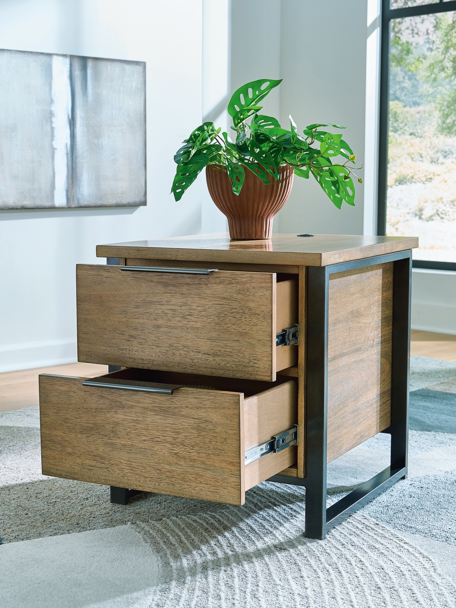 Signature Design by Ashley Montia Rectangular End Table
