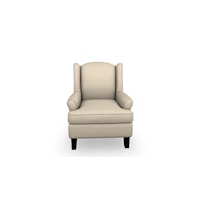 Transitional Wing Back Chair