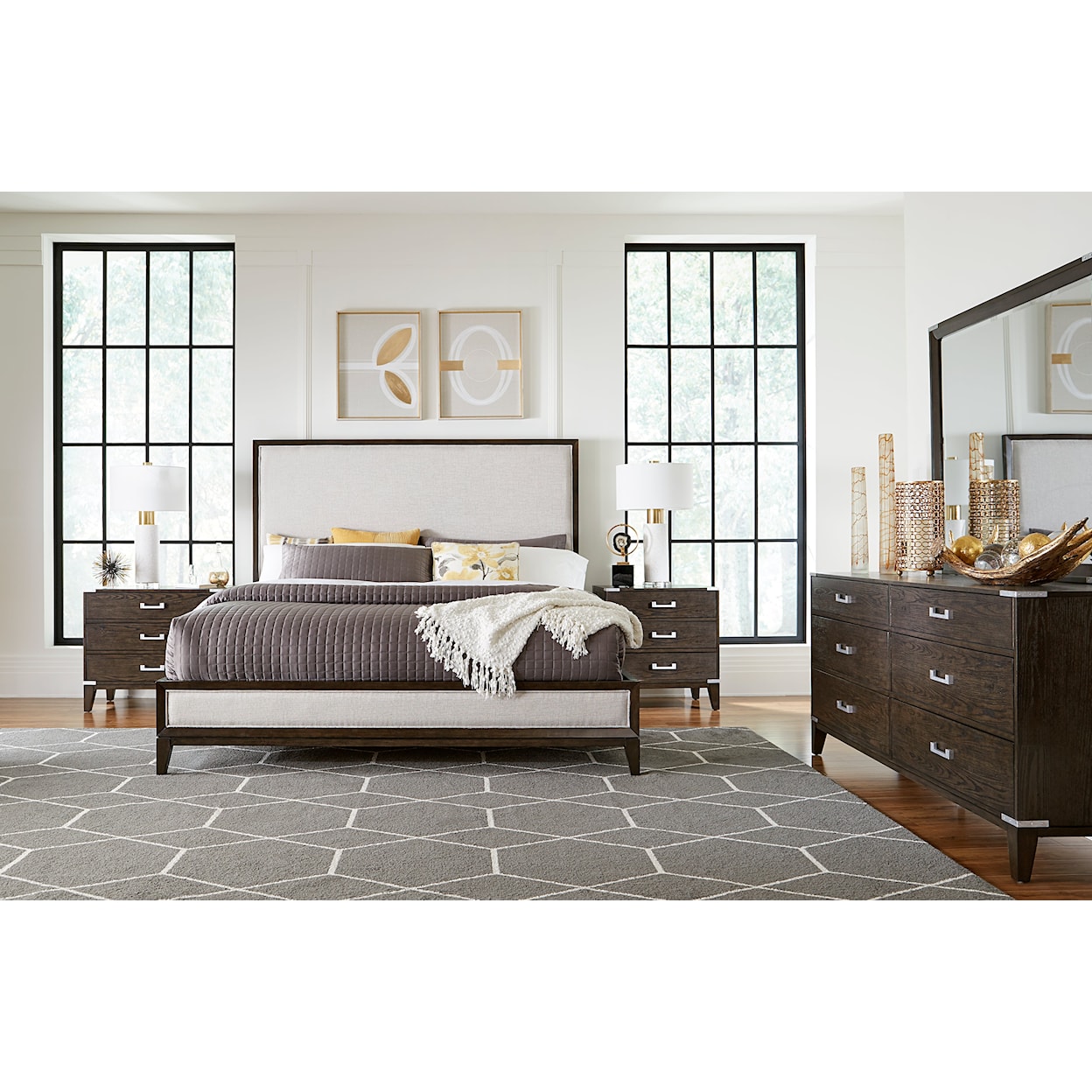 Lifestyle 8442A Queen Fabric Bed