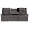 Bravo Furniture O'Neil Space Saver Reclining Sofa w/ Drop Down Tray