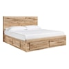 Ashley Signature Design Hyanna King Storage Bed w/ 6 Drawers