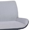 Armen Living Coronado Contemporary Bench in Brushed Gray