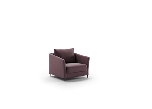 Contemporary Chair Sleeper with Cot Mattress