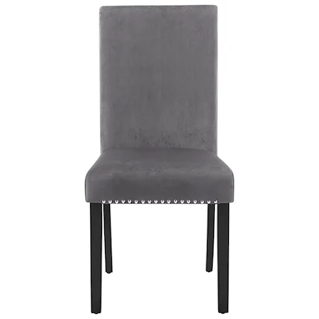 Transitional Dining Chair in Velvet