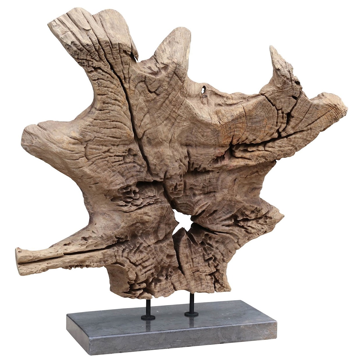 Moe's Home Collection Sculptures Dax Natural Teak Sculpture    