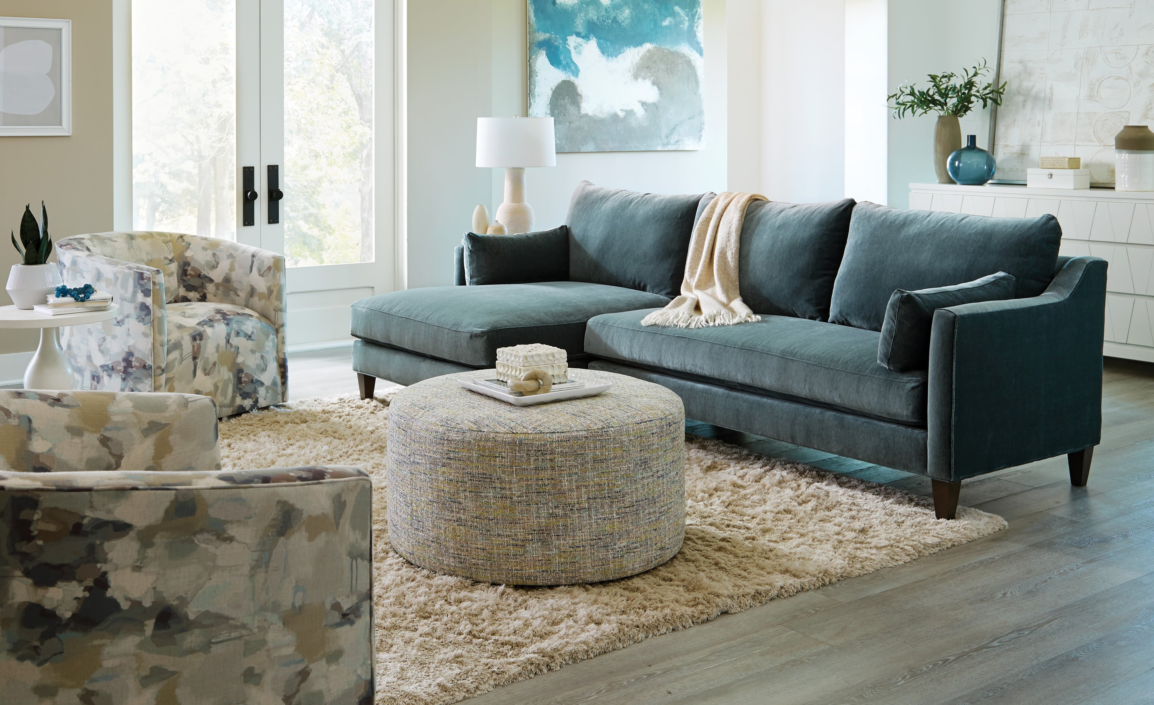 Craftmaster 7423 2-Piece Chaise Sofa