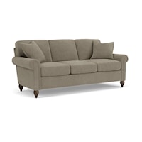 Transitional 3-Seat Sofa with Rolled Arms