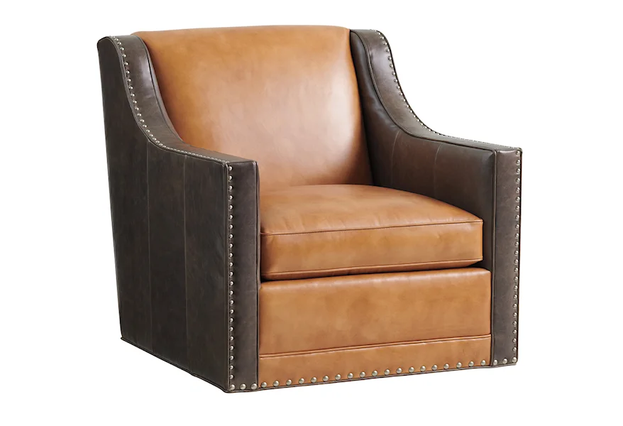 Silverado Hayward Leather Chair by Lexington at Furniture Fair - North Carolina