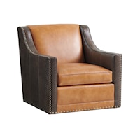 Hayward Leather Chair with Nailheads