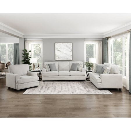 3-pc. Living Room Set w/Inc. Decor Pillows