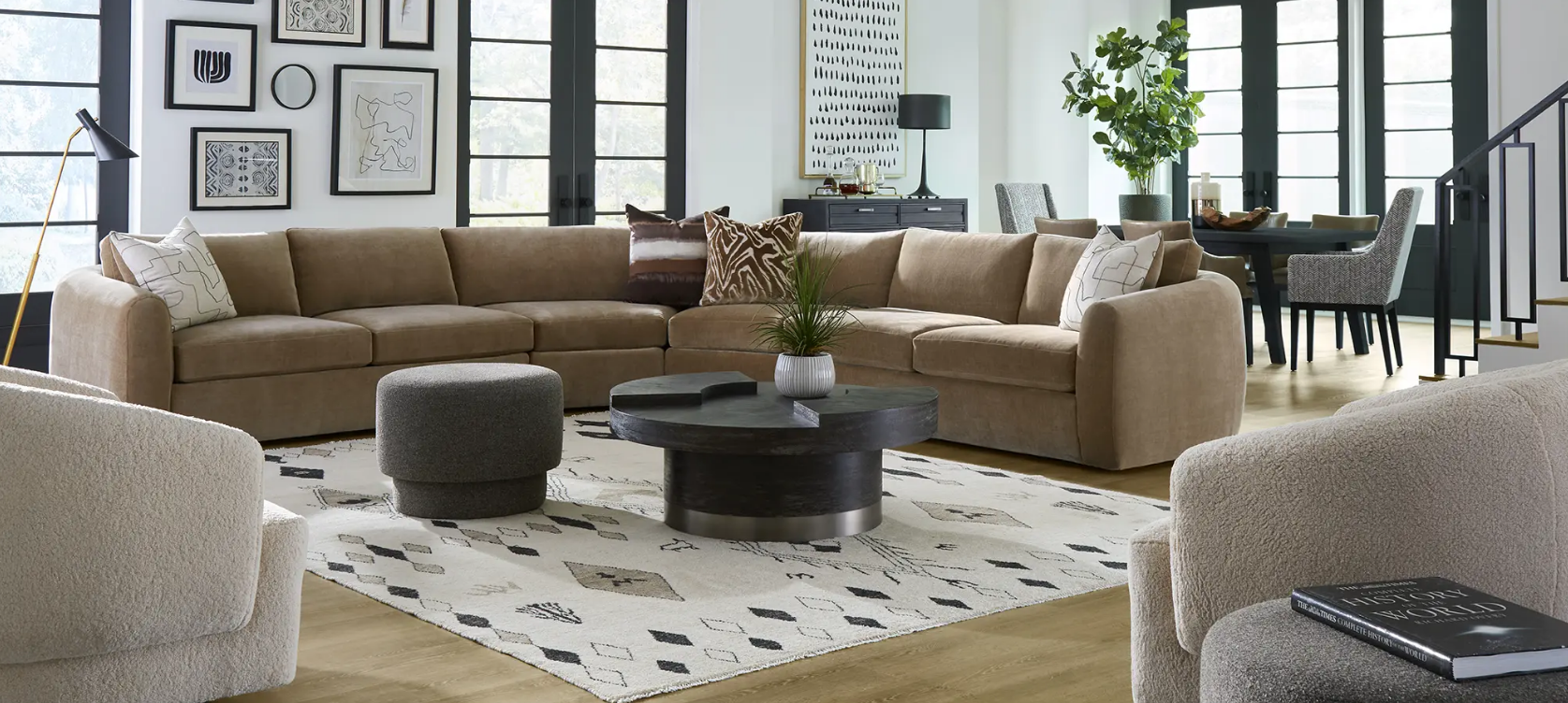 4-Piece Sectional Sofa