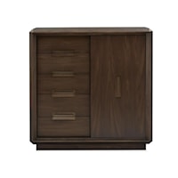 Contemporary Door Chest with Adjustable Shelving 