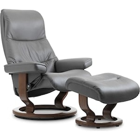 Medium Reclining Chair with Classic Base