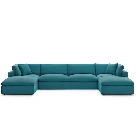 6 Piece Sectional Sofa Set