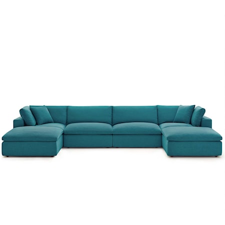 6 Piece Sectional Sofa Set