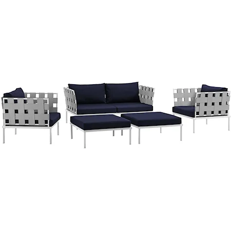 Outdoor 5 Piece Sectional Sofa Set