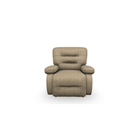 Casual Swivel Glider Recliner with Line-Tufted Back