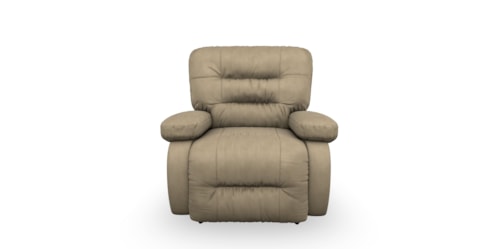 Casual Power Swivel Glider Recliner with Line-Tufted Back