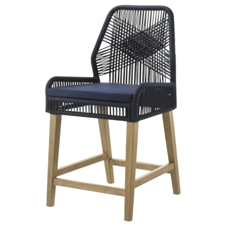 Woven Rope Counter Chair w/ Cushion