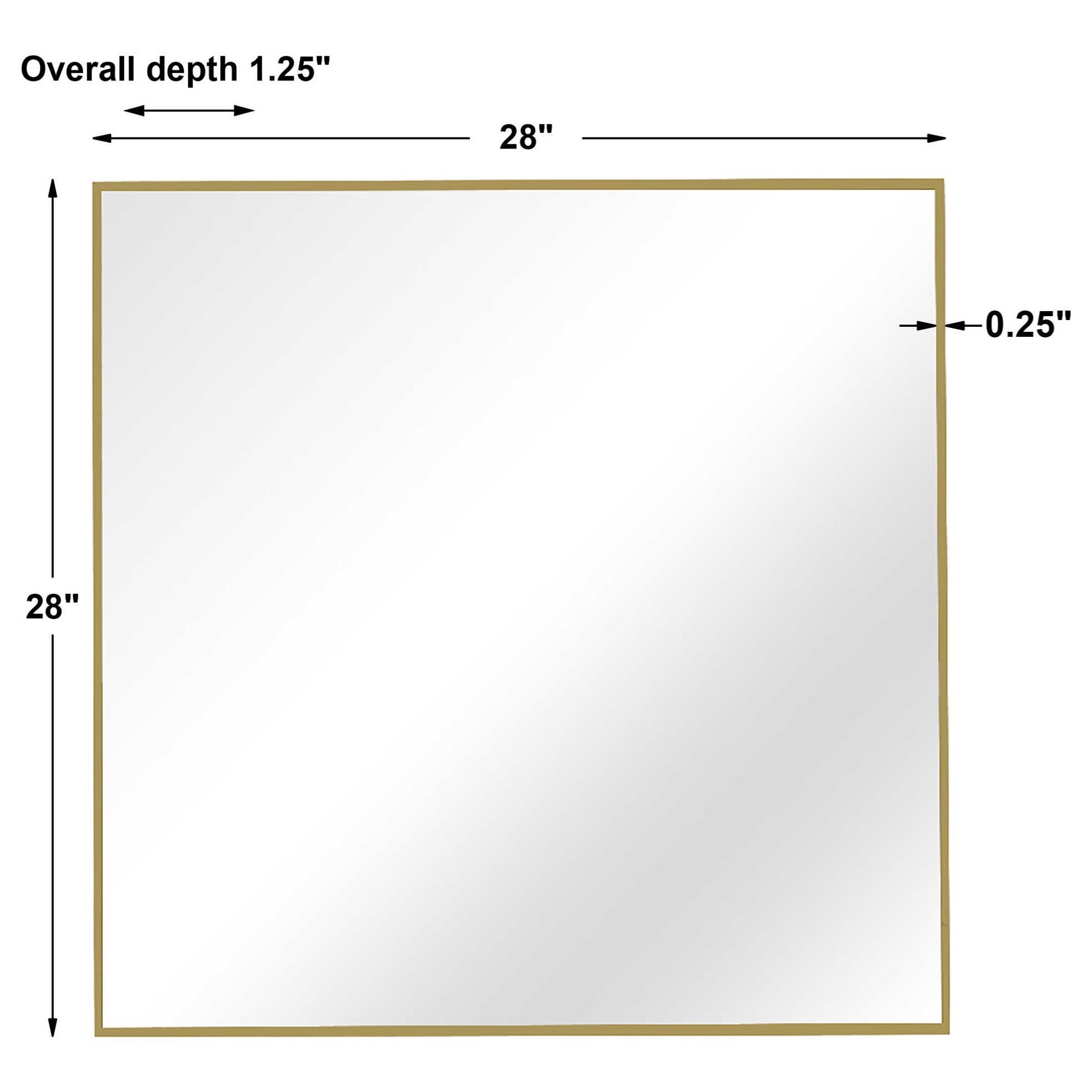 Uttermost Mirrors Alexo Gold Square Mirror