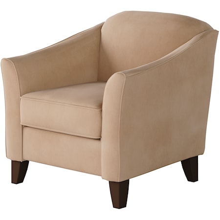 Accent Chair with Sloped Arms