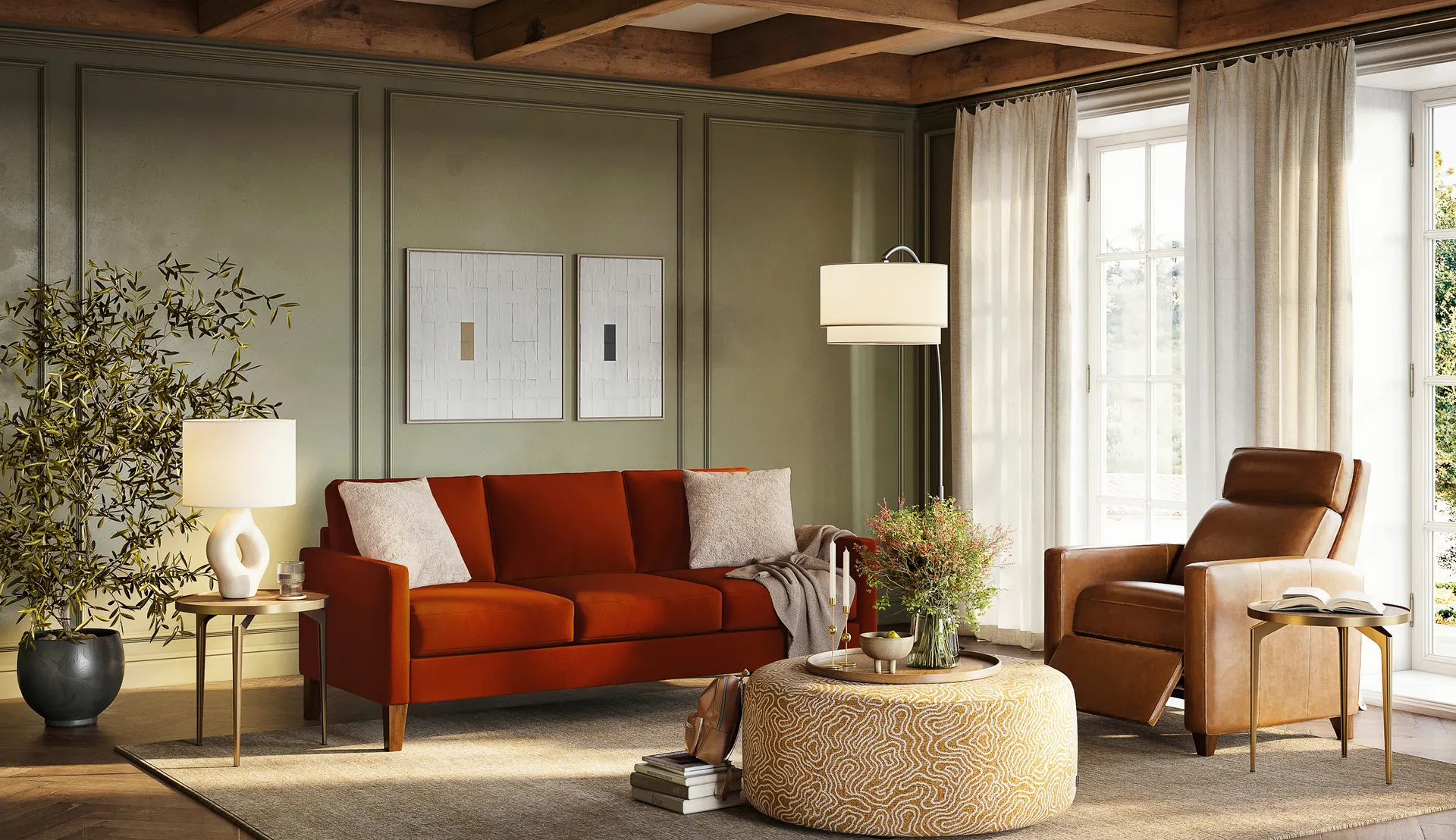 Palliser Soren Track Arm Pushback Chair