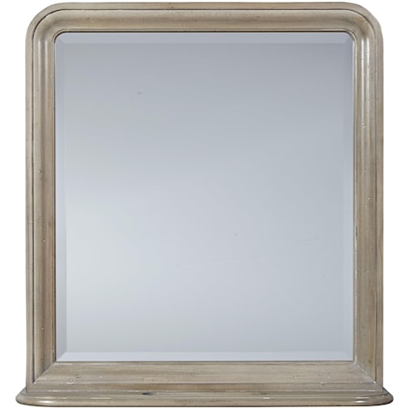 Transitional Mirror with Sliding Hidden Storage