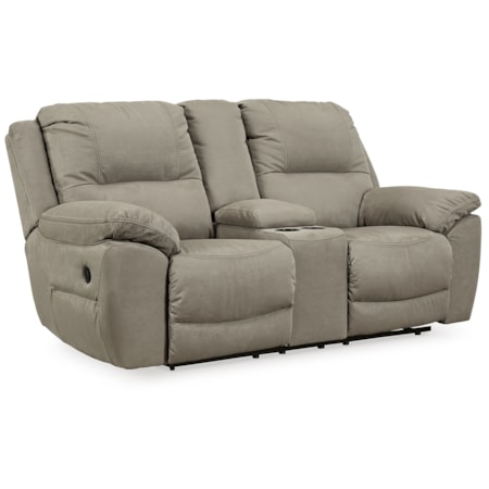 Dbl Rec Loveseat W/Console