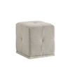 Global Furniture Zambrano Grey Fabric Vanity Stool with Metal Base