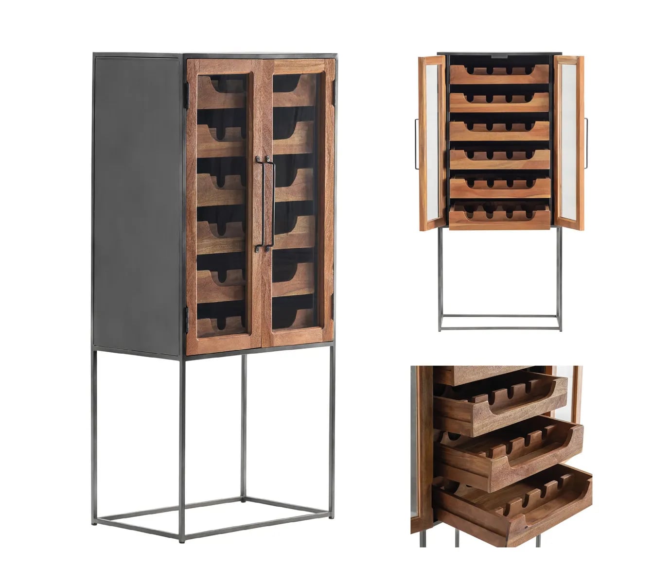 2-Door Wine Cabinet