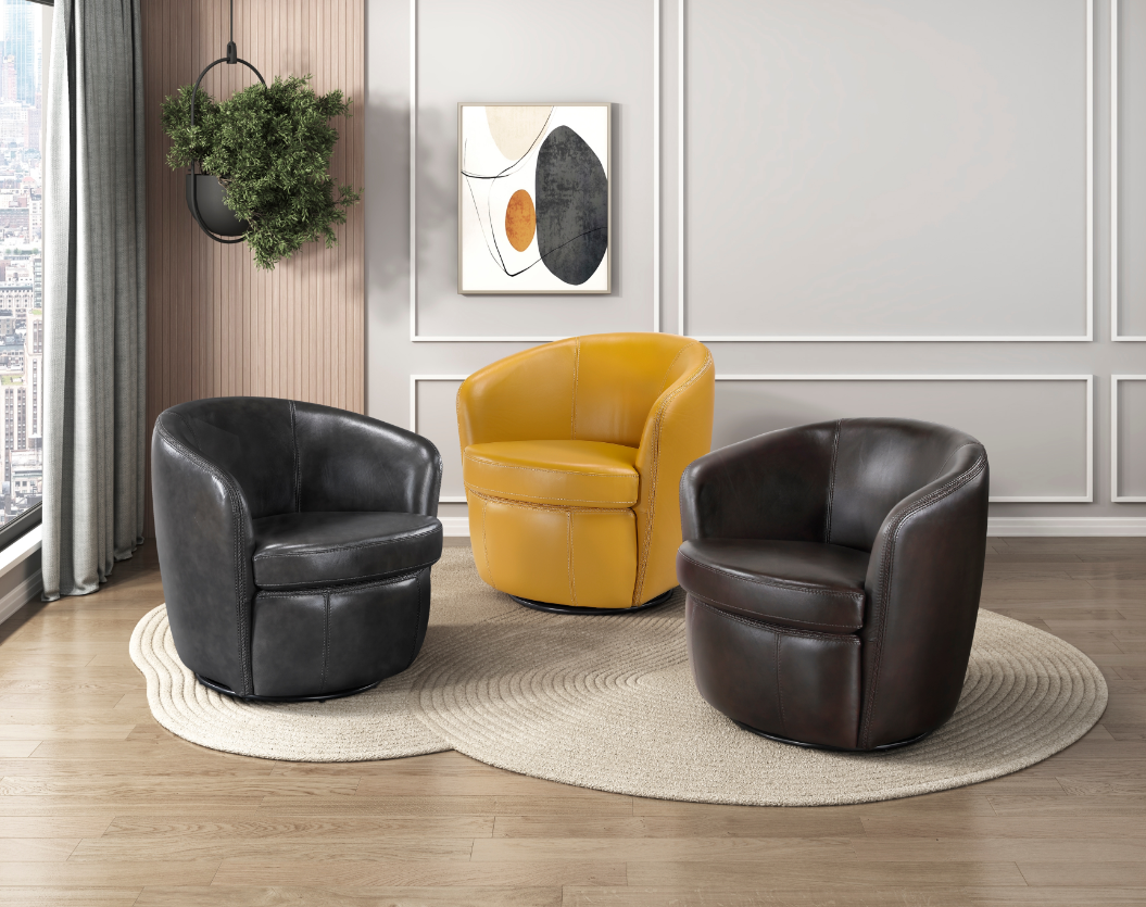 Homelegance Wellington Swivel Barrel Chair